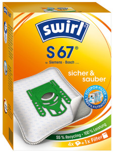 swirl Sac aspirateur S 67, avec filtre MicroporPlus