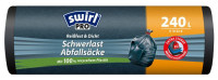 swirl Profi Sac poubelle renforcé, noir, 240 litres