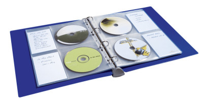 DURABLE pochette CD-/DVD COVER LIGHT M, pour 4 CD, en PP,