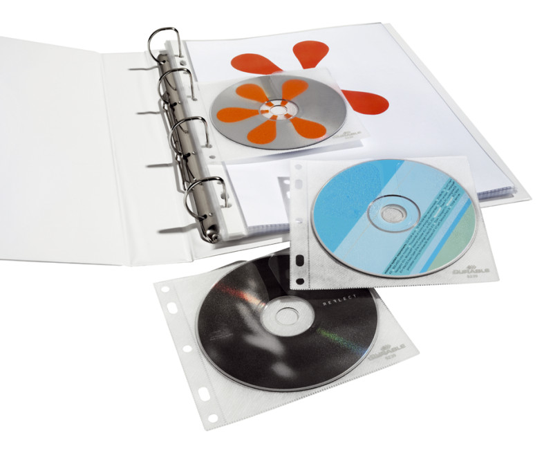DURABLE pochette CD-/DVD COVER FILE, PP, transparent, pour