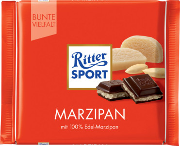 Ritter SPORT tablette de chocolat PATE D'AMANDE, 100 g