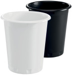 DURABLE Corbeille à papier BASIC, plastique, 13 litres, noir DURABLE Corbeille à papier BASIC, plastique, 13 litres, noir