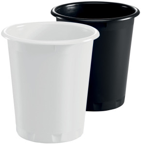 DURABLE Corbeille à papier BASIC, plastique, 13 litres, noir