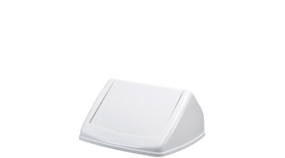 DURABLE Couvercle DURABIN FLIP LID SQUARE 40, blanc/blanc