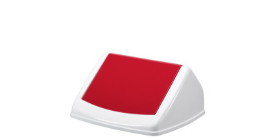 DURABLE Couvercle DURABIN FLIP LID SQUARE 40, blanc/blanc