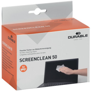 DURABLE lingettes nettoyantes pour écran SCREENCLEAN 50