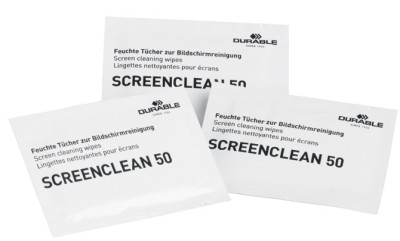 DURABLE lingettes nettoyantes pour écran SCREENCLEAN 50