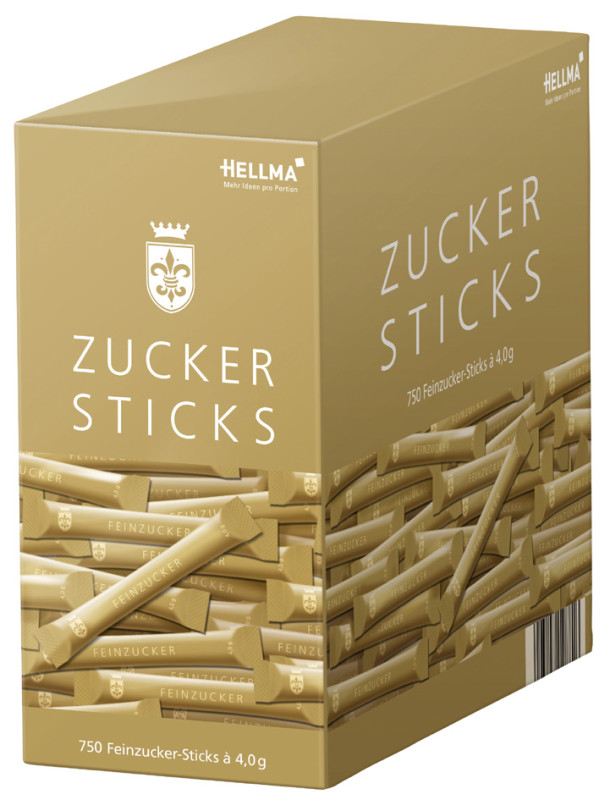 HELLMA Sticks de sucre, dans un carton