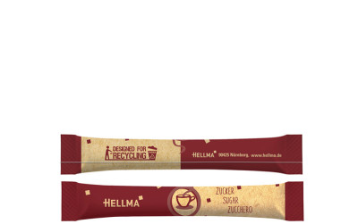 HELLMA Sticks de sucre, dans un sachet plastique