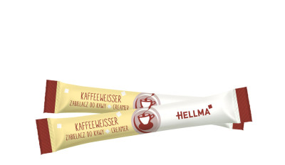 HELLMA Sticks de mousse à café, dans un présentoir en carton