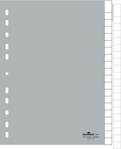 DURABLE Intercalaires en plastique, A4, en polypropylène,