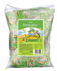 HELLMA Bonbon gélifié Betthupferl, un sachet en polyéthylène