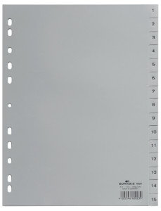 DURABLE Répertoire en plastique, onglet imprimé, format A4