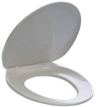 DURABLE Siège de toilette, en plastique, blanc,
