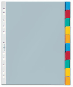 DURABLE pochette-intercalaire, 12-pièces, transparent, A4