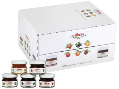 darbo Confiture dans un mini pot, carton d'assortiment