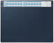 DURABLE sous-mains avec calendrier annuel, bleu foncé