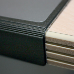 DURABLE Sous-main avec protection des bords, noir