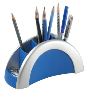 DURABLE Pot à crayons PEN HOLDER VEGAS, argent/bleu