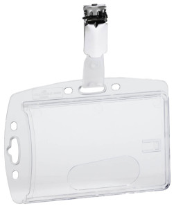 DURABLE Porte-badge, boîtier dur, avec clip, 54 x 85 mm