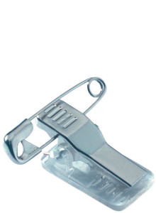 DURABLE badge avec  clip combi, 40 x 75 mm