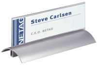 DURABLE chevalet porte-nom, en forme de toit, en acrylique DURABLE chevalet porte-nom, en forme de toit, en acrylique