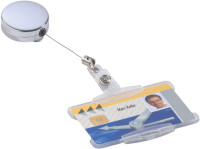 DURABLE Porte-badge chromé, argent-métallique DURABLE Porte-badge chromé, argent-métallique