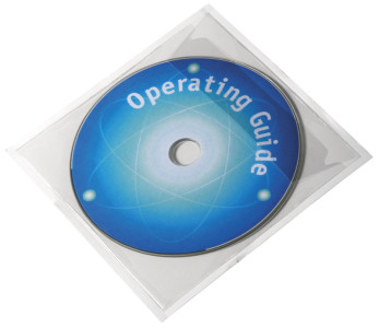 DURABLES poches auto-adhésives POCKETFIX CD / DVD, transparent