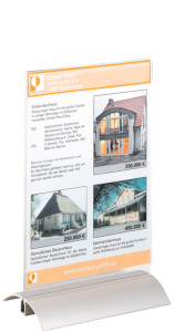 DURABLE Présentoir de table PRESENTER, format A5, tranparent