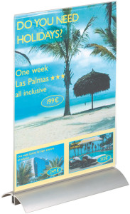 DURABLE Présentoir de table PRESENTER, format A5, tranparent