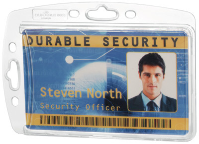 DURABLE Porte-badges, plastique rigide, 54 x 85 mm, encoche