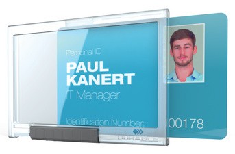 DURABLE Porte-badge PUSHBOX DUO, transparent