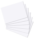 herlitz Fiches bristol, format A4, lignées, blanc herlitz Fiches bristol, format A4, lignées, blanc