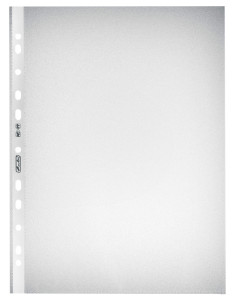 herlitz Pochette perforée, A4, grainé, 0,085 mm