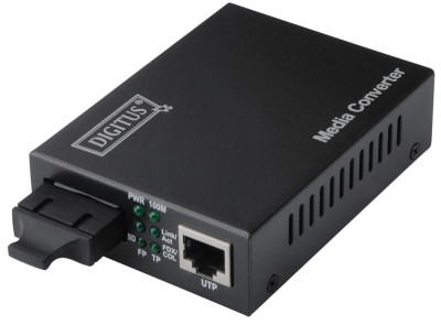 DIGITUS convertisseur média Fast Ethernet, RJ45/SC, monomode