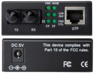 DIGITUS Convertisseur de média Gigabit Ethernet, ST/RJ45,