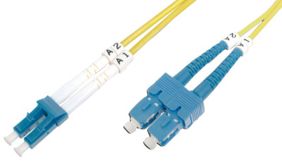 DIGITUS Câble patch à fibres optiques, LC-Duplex - SC-Duplex