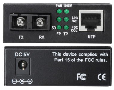 DIGITUS Convertisseur de média Gigabit Ethernet, SC/RJ45,
