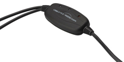 DIGITUS câble adaptateur USB 2.0 - 2 x RS232, 1 Mbps/sec