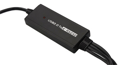 DIGITUS câble adaptateur USB 2.0 - 4 x RS232, 1 Mbps