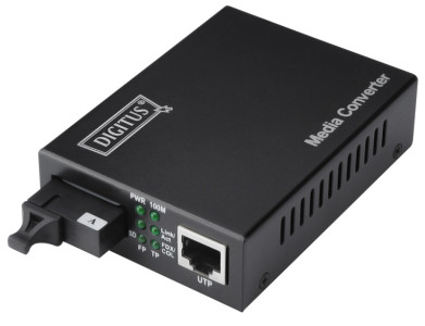 DIGITUS convertisseur média  Gigabit Ethernet, SC/RJ45,