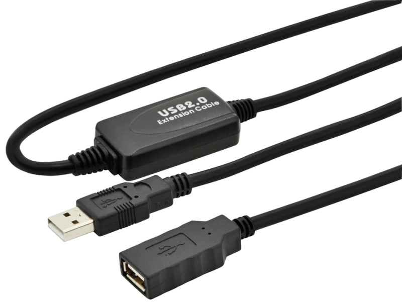 DIGITUS Câble de rallonge USB, mâle-femelle, 10 m,USB-A mâle