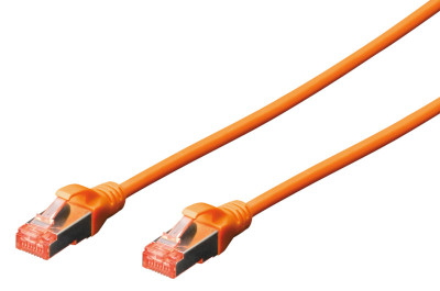 DIGITUS Câble patch, Cat. 6, S/FTP, 0,5 m, orange
