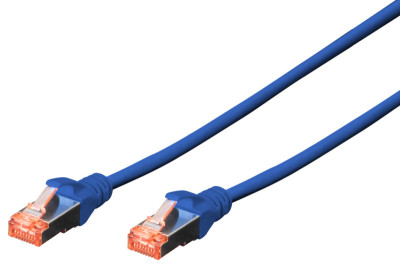 DIGITUS Câble patch, Cat. 6, S/FTP, 3,0 m, bleu
