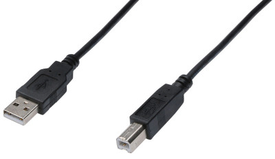 DIGITUS câble de connexion USB 2.0, mâle USB-A - mâle USB-B