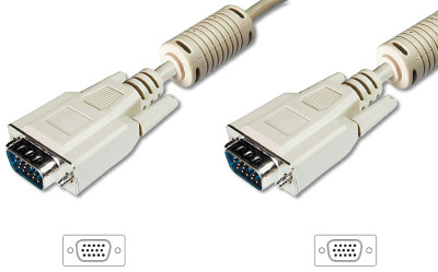 DIGITUS câble XGA pour moniteur, mâle - mâle, 3,0 m