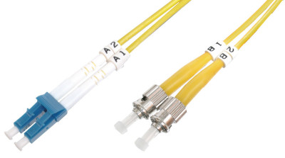 DIGITUS câble Patch à fibres optiques, LC-Duplex - 2 x ST,