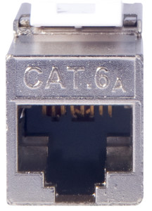 DIGITUS module Keystone cat.6A, blindé, gris