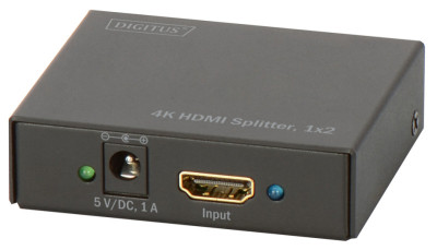 DIGITUS répartiteur 4K HDMI, 2 ports noir, lecture simultané