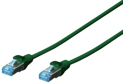 DIGITUS Câble patch, Cat.5e, SF/UTP, 0,5 m, vert